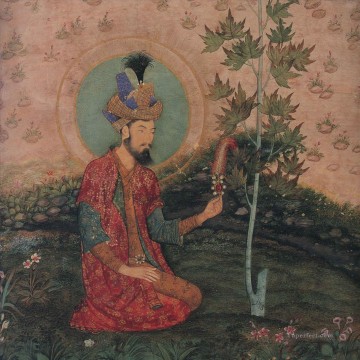  Emperor Painting - Emperor Humayun Indian